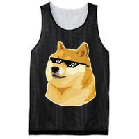 Doge With Deal With It Glasses Mesh Reversible Basketball Jersey Tank