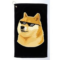 Doge With Deal With It Glasses Golf Towel