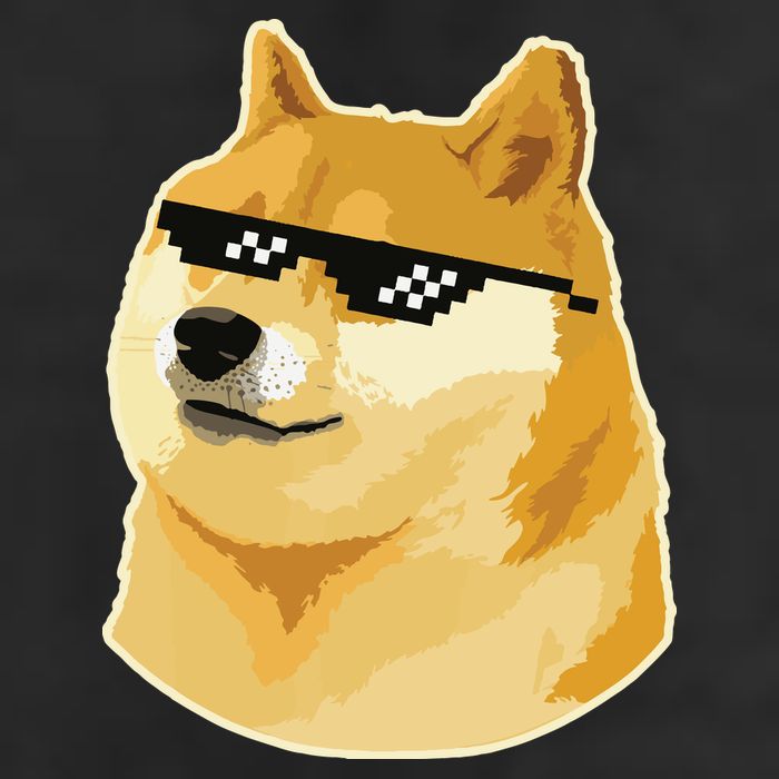 Doge With Deal With It Glasses Golf Towel