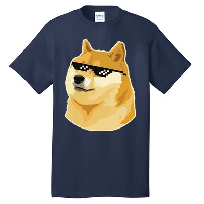 Doge With Deal With It Glasses Tall T-Shirt