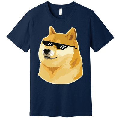 Doge With Deal With It Glasses Premium T-Shirt