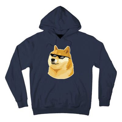 Doge With Deal With It Glasses Tall Hoodie