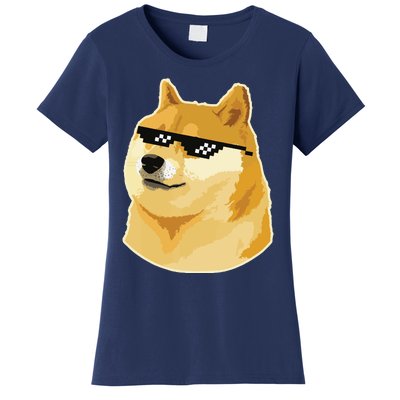 Doge With Deal With It Glasses Women's T-Shirt