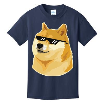 Doge With Deal With It Glasses Kids T-Shirt