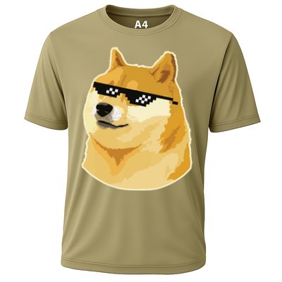 Doge With Deal With It Glasses Performance Shirt
