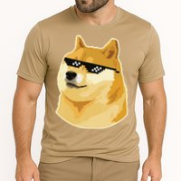 Doge With Deal With It Glasses Cooling Performance Crew T-Shirt
