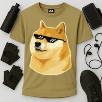 Doge With Deal With It Glasses Cooling Performance Crew T-Shirt