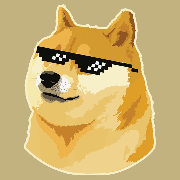 Doge With Deal With It Glasses Cooling Performance Crew T-Shirt