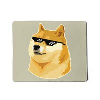 Doge With Deal With It Glasses Mousepad