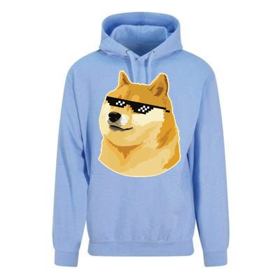 Doge With Deal With It Glasses Unisex Surf Hoodie