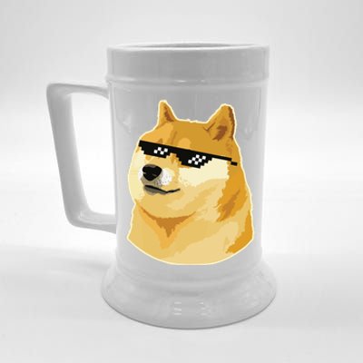 Doge With Deal With It Glasses Beer Stein