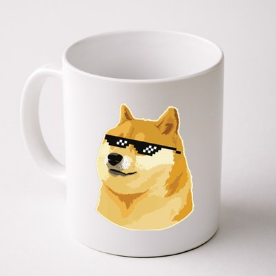 Doge With Deal With It Glasses Coffee Mug