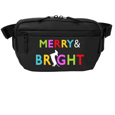 Dachshund Wiener Dog Merry And Bright Christmas Tree Lights Crossbody Pack