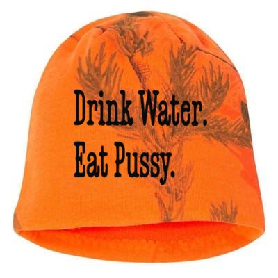 Drink Water Eat Pussy Kati - Camo Knit Beanie