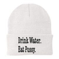 Drink Water Eat Pussy Knit Cap Winter Beanie