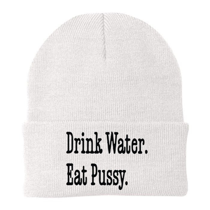 Drink Water Eat Pussy Knit Cap Winter Beanie