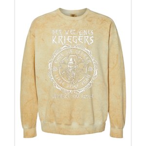 Der Weg eines Wikinger Kriegers Wikinger Spruch Colorblast Crewneck Sweatshirt