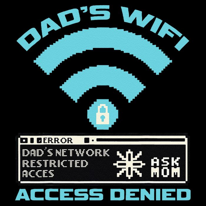 Dads Wifi Error Ask Mom Access Denied Flat Bill Trucker Hat