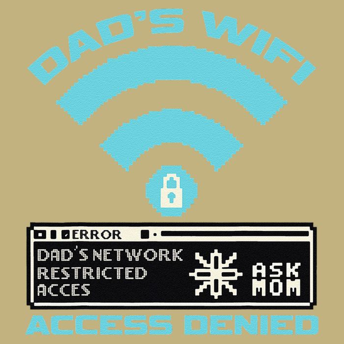 Dads Wifi Error Ask Mom Access Denied T-Shirt