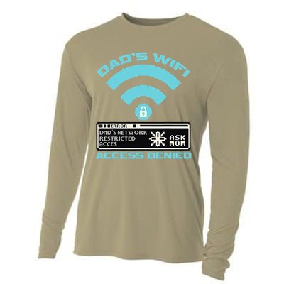 Dads Wifi Error Ask Mom Access Denied Cooling Performance Long Sleeve Crew
