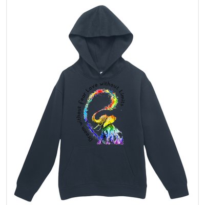 Dream Without Fear Love Without Limits Elephant Lgbt Urban Pullover Hoodie