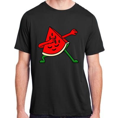 Dabbing Watermelon Fruitarian Lover Summer Fruit Slice Seeds Adult ChromaSoft Performance T-Shirt