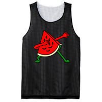 Dabbing Watermelon Fruitarian Lover Summer Fruit Slice Seeds Mesh Reversible Basketball Jersey Tank