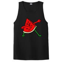 Dabbing Watermelon Fruitarian Lover Summer Fruit Slice Seeds PosiCharge Competitor Tank