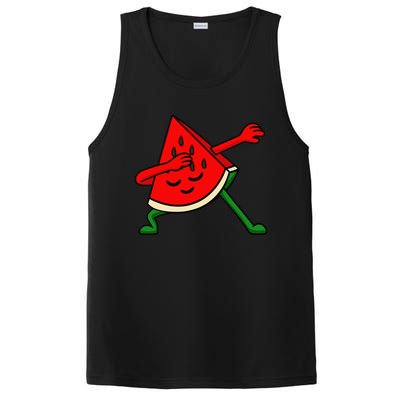 Dabbing Watermelon Fruitarian Lover Summer Fruit Slice Seeds PosiCharge Competitor Tank