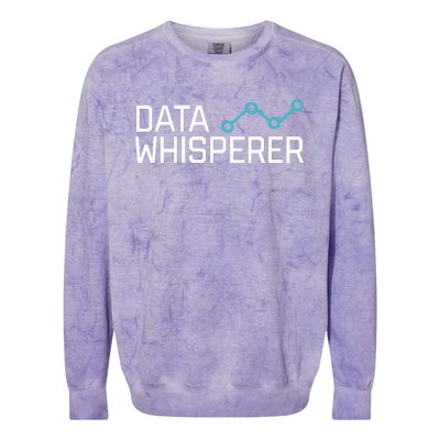 Data Whisperer Funny Science Analyst Software Engineer Colorblast Crewneck Sweatshirt