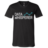 Data Whisperer Funny Science Analyst Software Engineer V-Neck T-Shirt