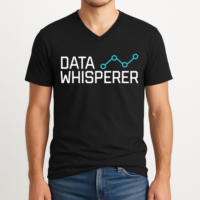 Data Whisperer Funny Science Analyst Software Engineer V-Neck T-Shirt