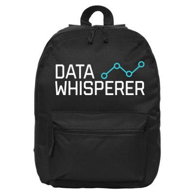 Data Whisperer Funny Science Analyst Software Engineer 16 in Basic Backpack
