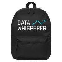 Data Whisperer Funny Science Analyst Software Engineer 16 in Basic Backpack
