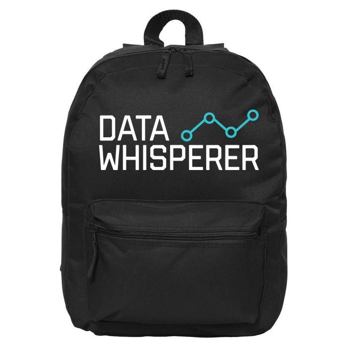 Data Whisperer Funny Science Analyst Software Engineer 16 in Basic Backpack
