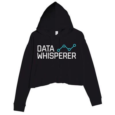 Data Whisperer Funny Science Analyst Software Engineer Crop Fleece Hoodie
