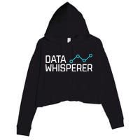 Data Whisperer Funny Science Analyst Software Engineer Crop Fleece Hoodie