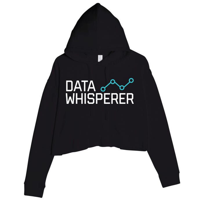 Data Whisperer Funny Science Analyst Software Engineer Crop Fleece Hoodie