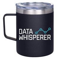 Data Whisperer Funny Science Analyst Software Engineer 12oz Stainless Steel Coffee Mug