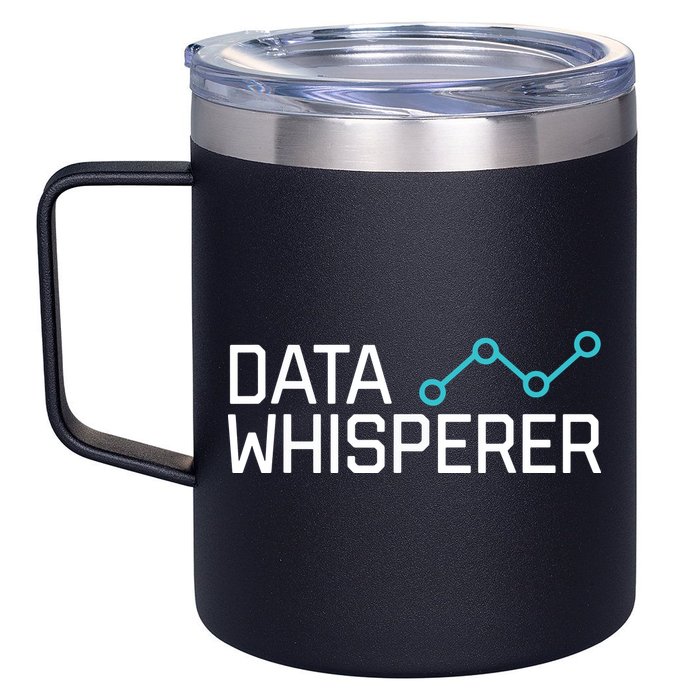 Data Whisperer Funny Science Analyst Software Engineer 12oz Stainless Steel Coffee Mug