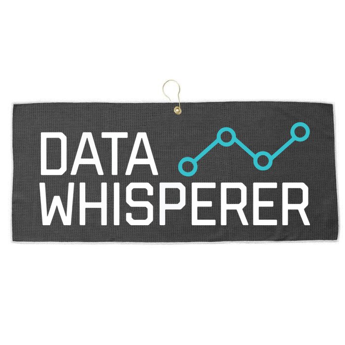 Data Whisperer Funny Science Analyst Software Engineer Large Microfiber Waffle Golf Towel