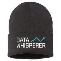 Data Whisperer Funny Science Analyst Software Engineer Sustainable Knit Beanie