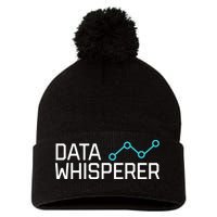Data Whisperer Funny Science Analyst Software Engineer Pom Pom 12in Knit Beanie