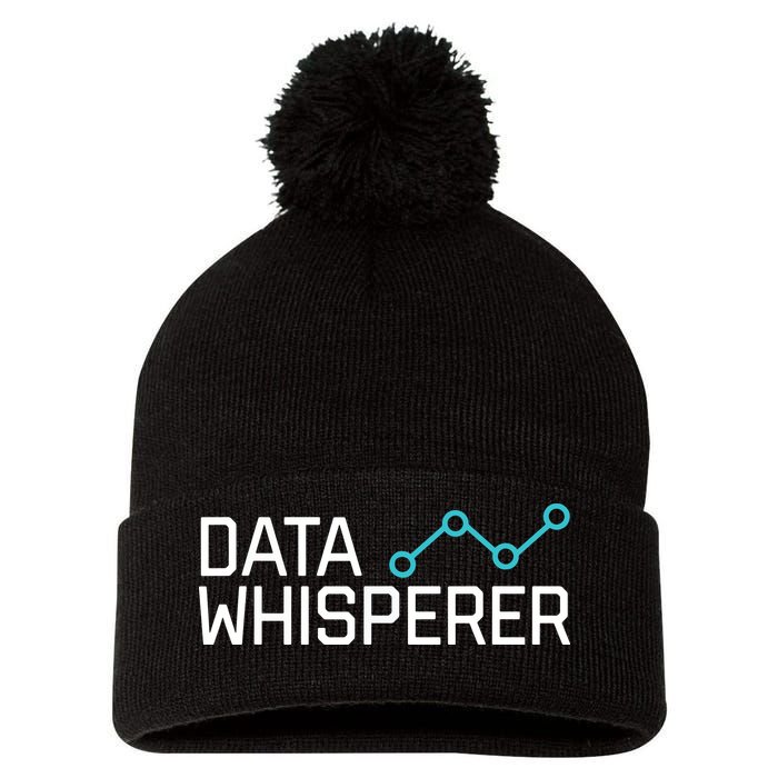 Data Whisperer Funny Science Analyst Software Engineer Pom Pom 12in Knit Beanie