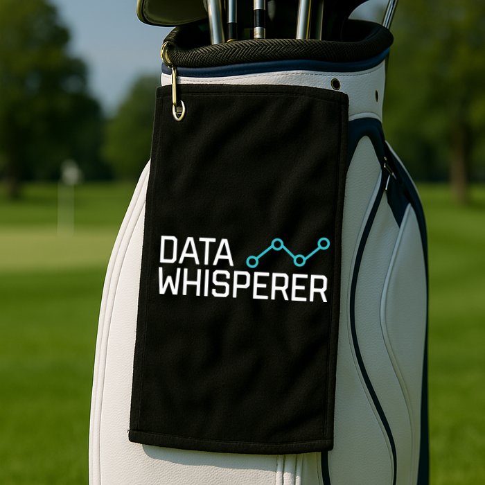 Data Whisperer Funny Science Analyst Software Engineer Golf Towel