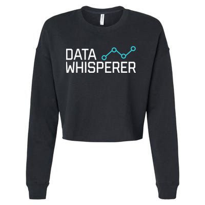 Data Whisperer Funny Science Analyst Software Engineer Cropped Pullover Crew