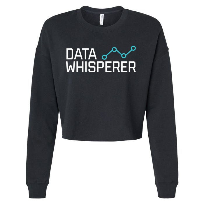 Data Whisperer Funny Science Analyst Software Engineer Cropped Pullover Crew