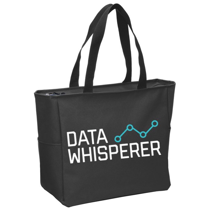 Data Whisperer Funny Science Analyst Software Engineer Zip Tote Bag
