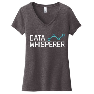 Data Whisperer Funny Science Analyst Software Engineer Women's V-Neck T-Shirt