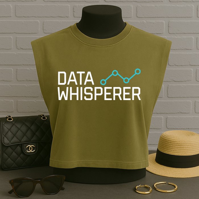 Data Whisperer Funny Science Analyst Software Engineer Garment-Dyed Women's Muscle Tee